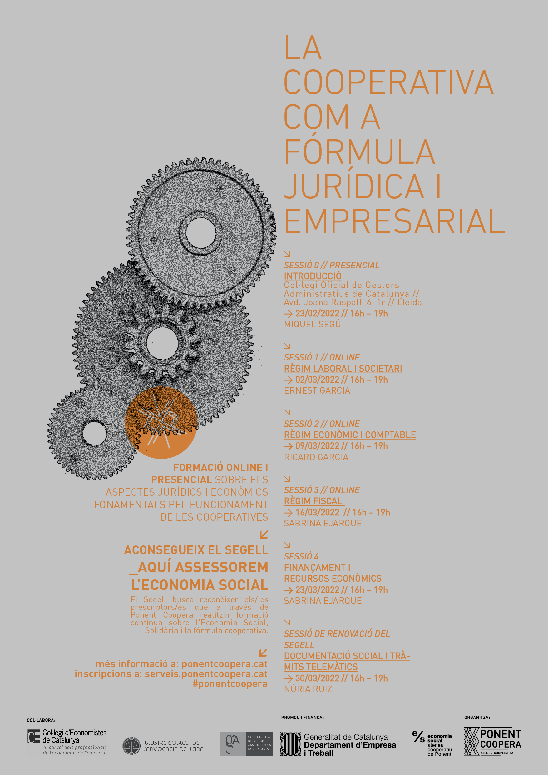 Formació La cooperativa com a fórmula jurídica i empresarial. Sessió 4