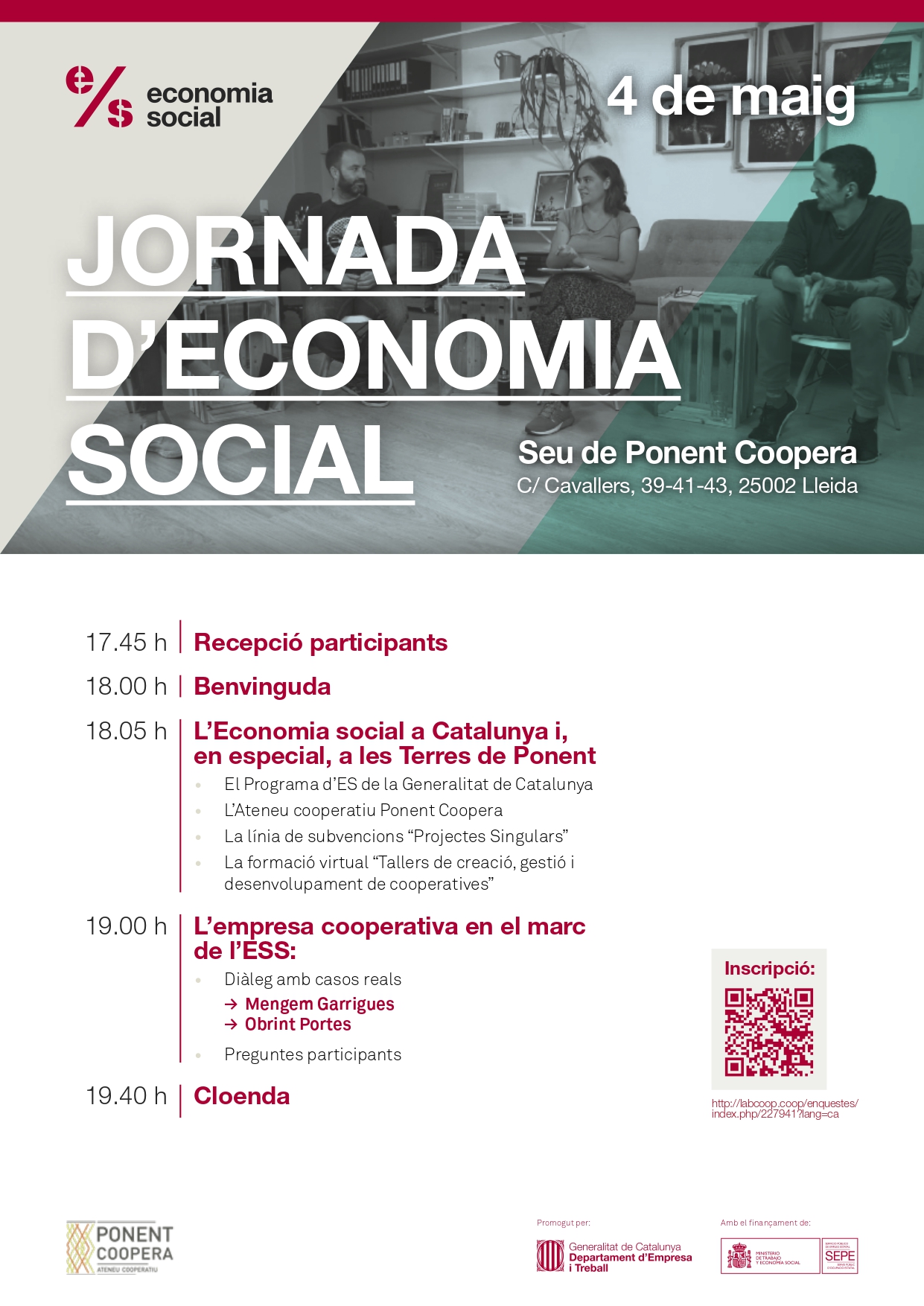Jornada d'Economia Social: Eines per al foment de l'emprenedoria cooperativa