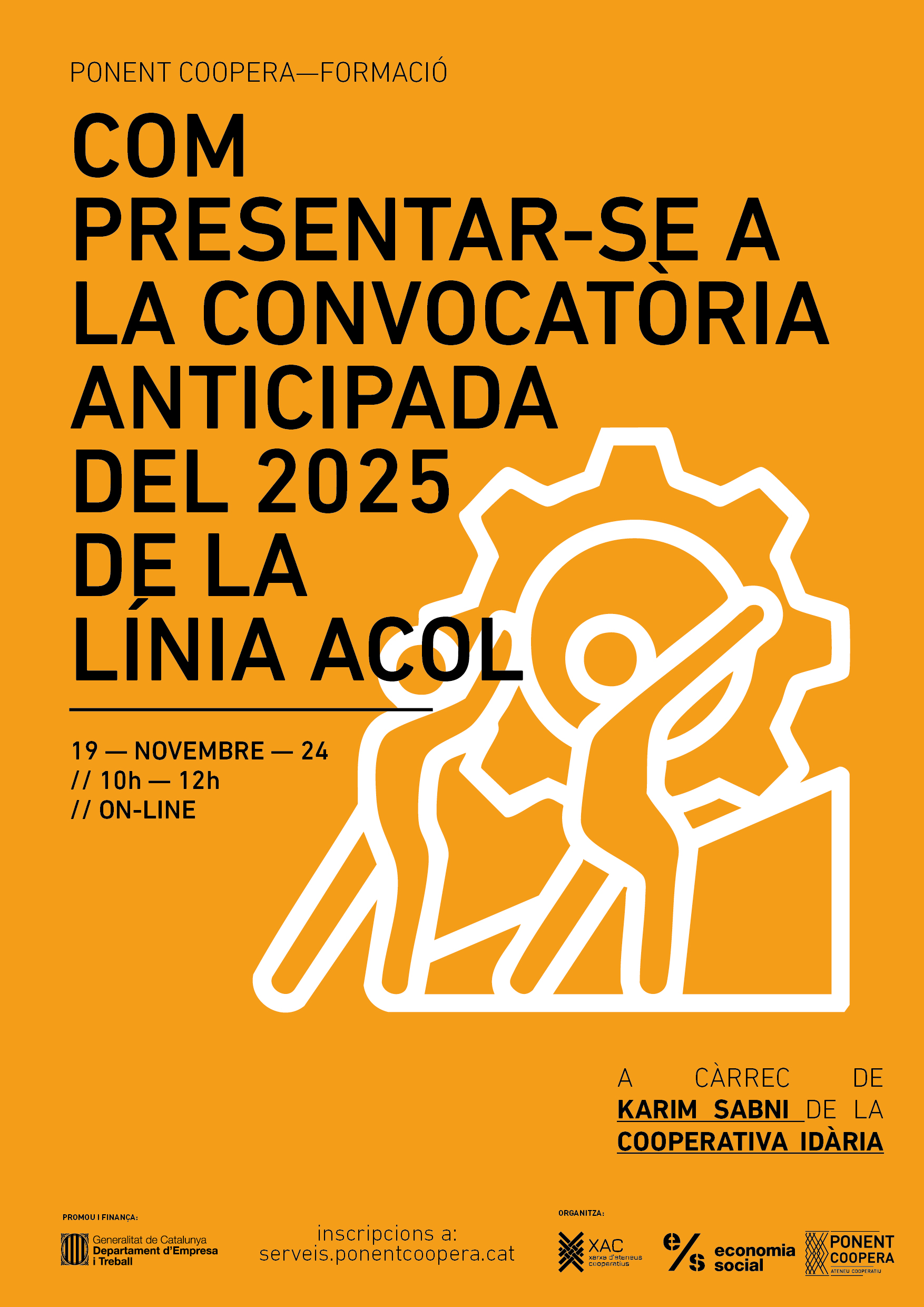 Com presentar-se a la convocatòria anticipada del 2025 de la línia ACOL