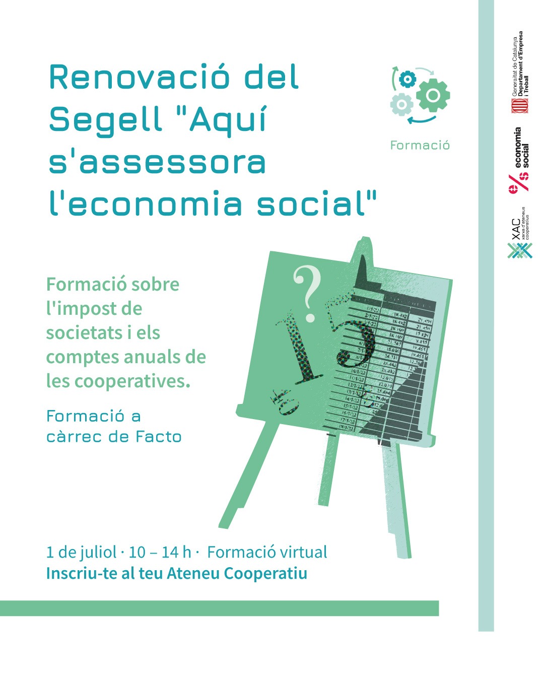 Renovació del segell "Aquí assessorem l'Economia Social i Solidària"