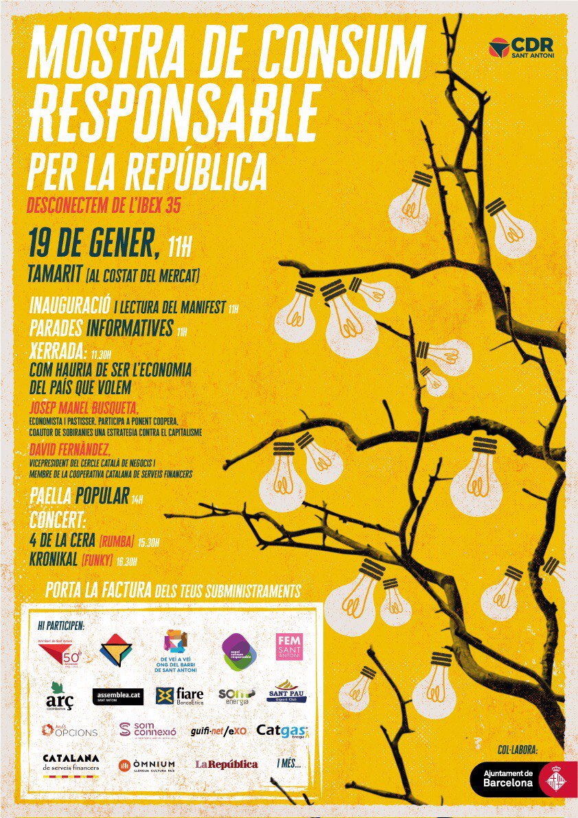 Xerrada d'economia social a la Mostra de Consum Responsable per la República de Sant Antoni