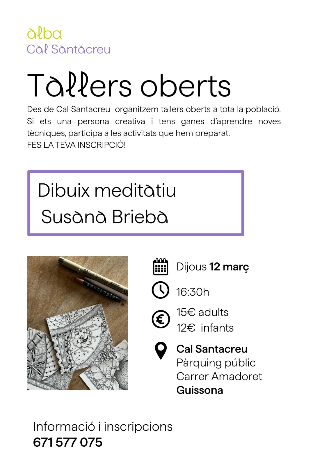 Dibuix meditatiu, Susanna Brieba