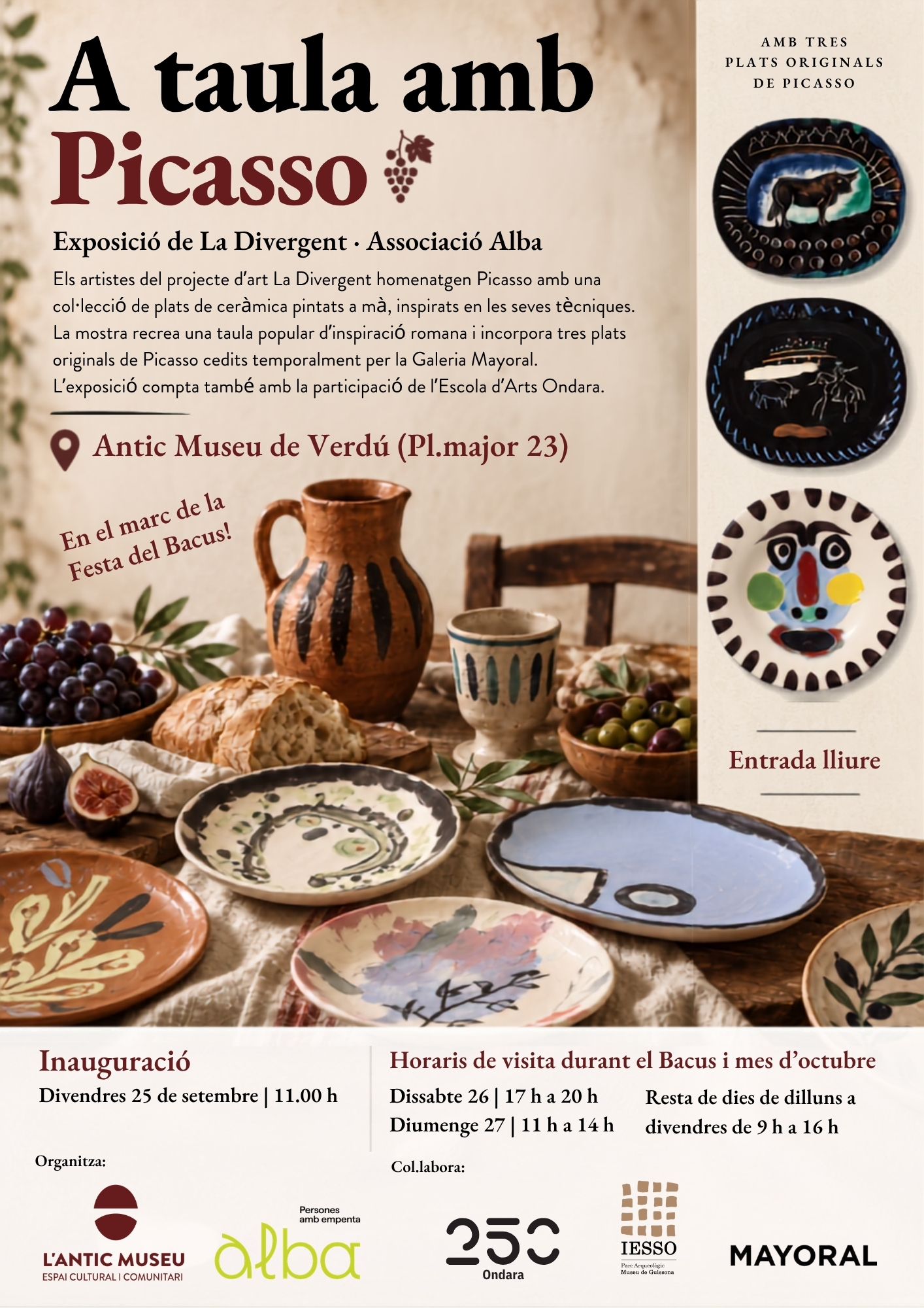 Exposició "A taula amb Picasso"