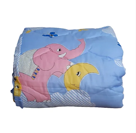 Colcha edredón infantil elefantes cama 80