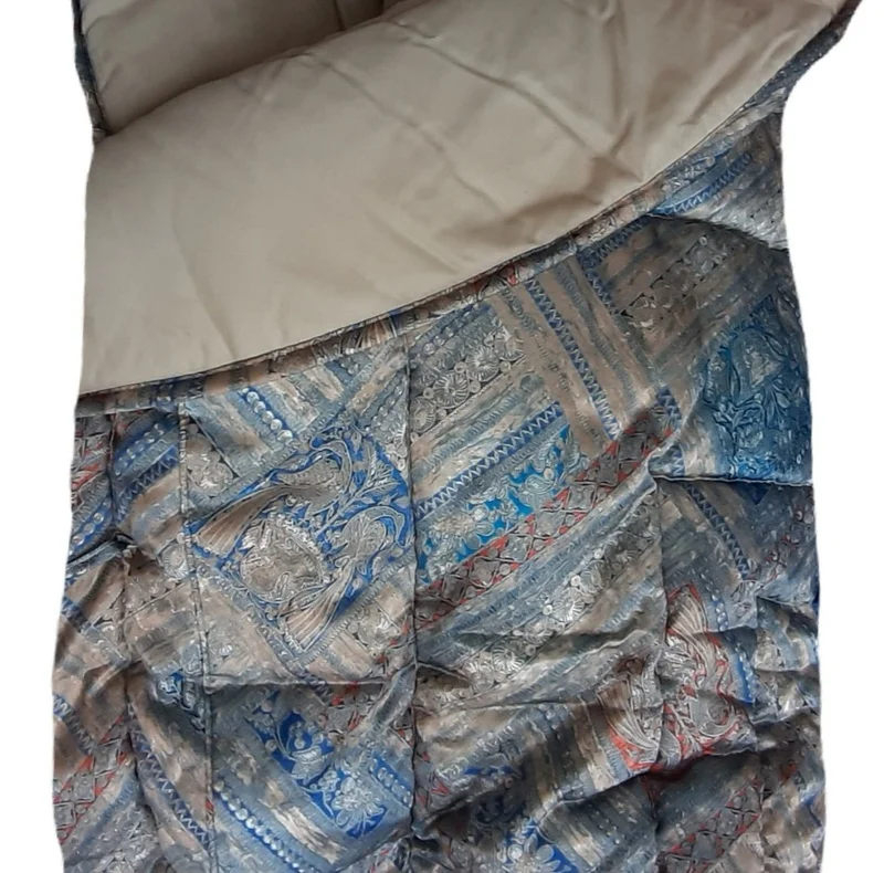 Edredón de seda de cachemir gris cama 90 - 5