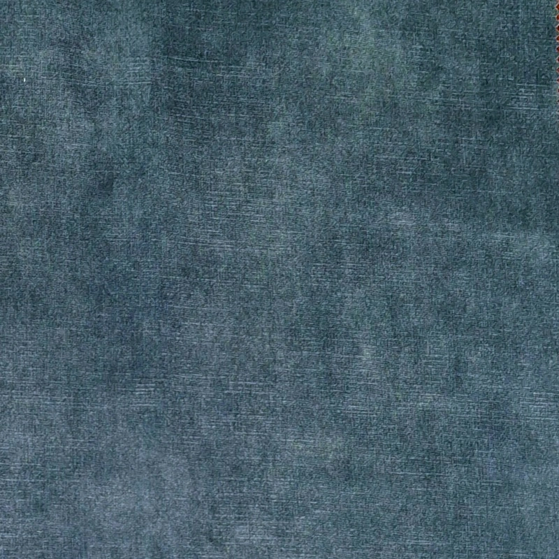 Tela tapicería Antimanchas terciopelo azul petróleo