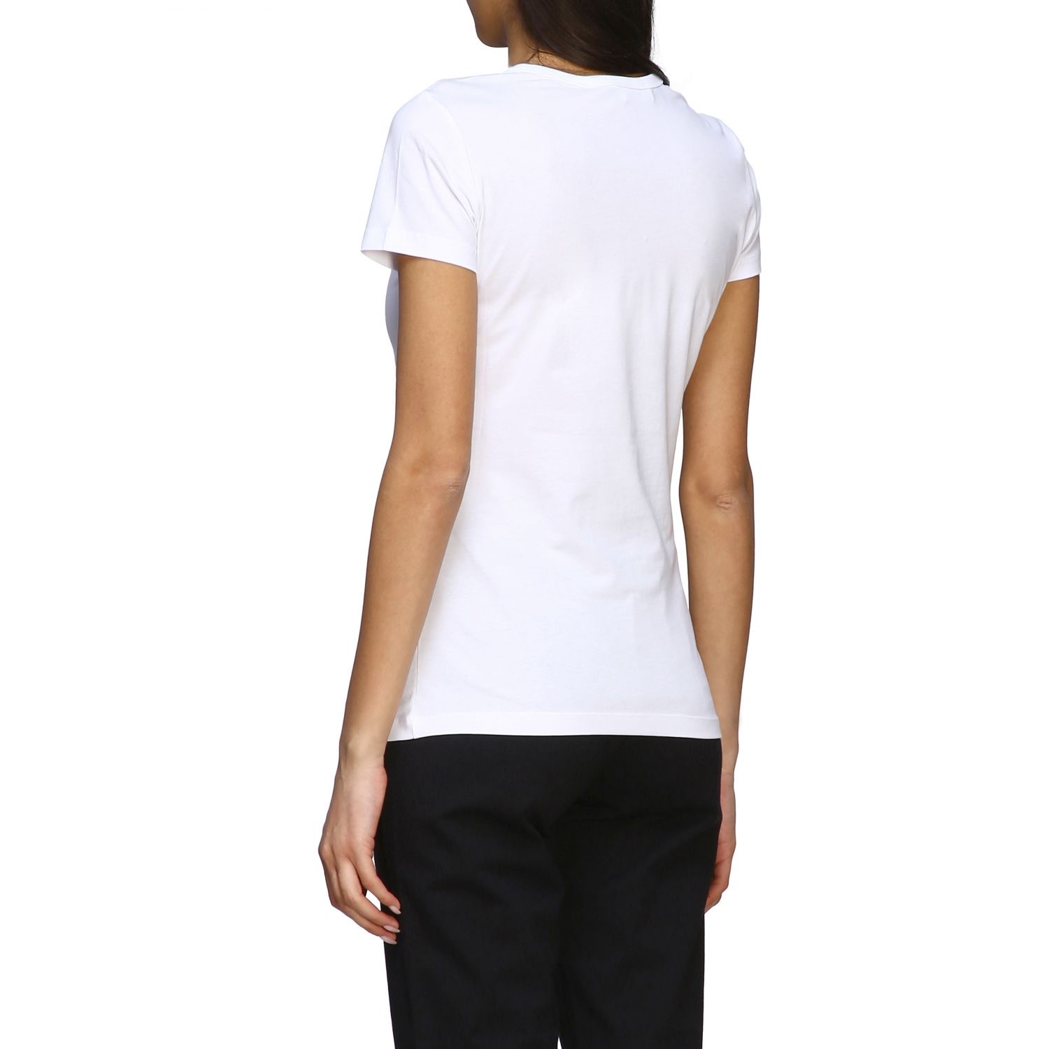 LOVE MOSCHINO camiseta manga corta blanca con corazón - 3