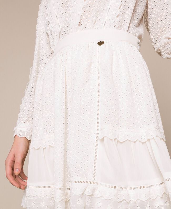 TWINSET falda corta encaje crudo - 2