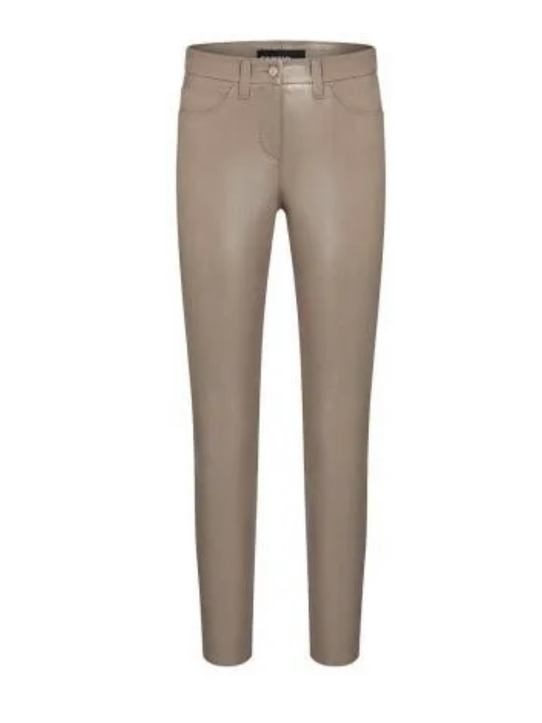 CAMBIO pantalón en ecopiel cinco bolsillos color  caqui
