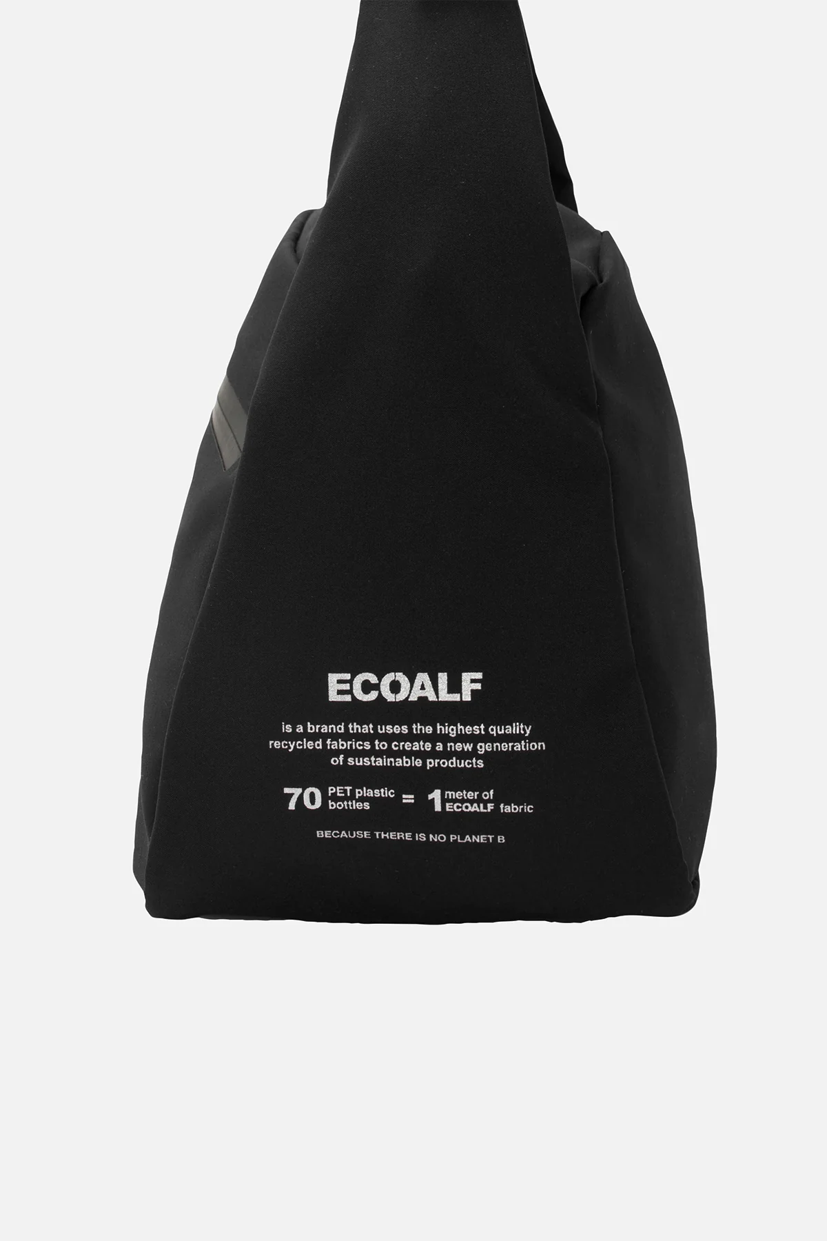 ECOALF bolso color negro con logo lateral - 3