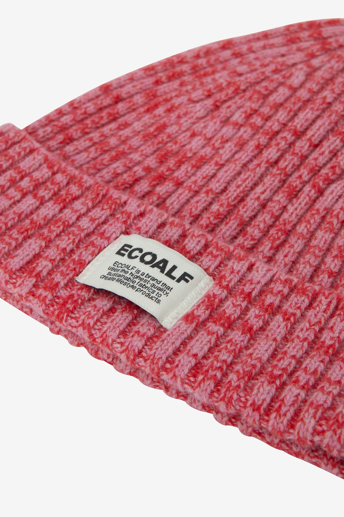 ECOALF gorro de lana color rosa - 2