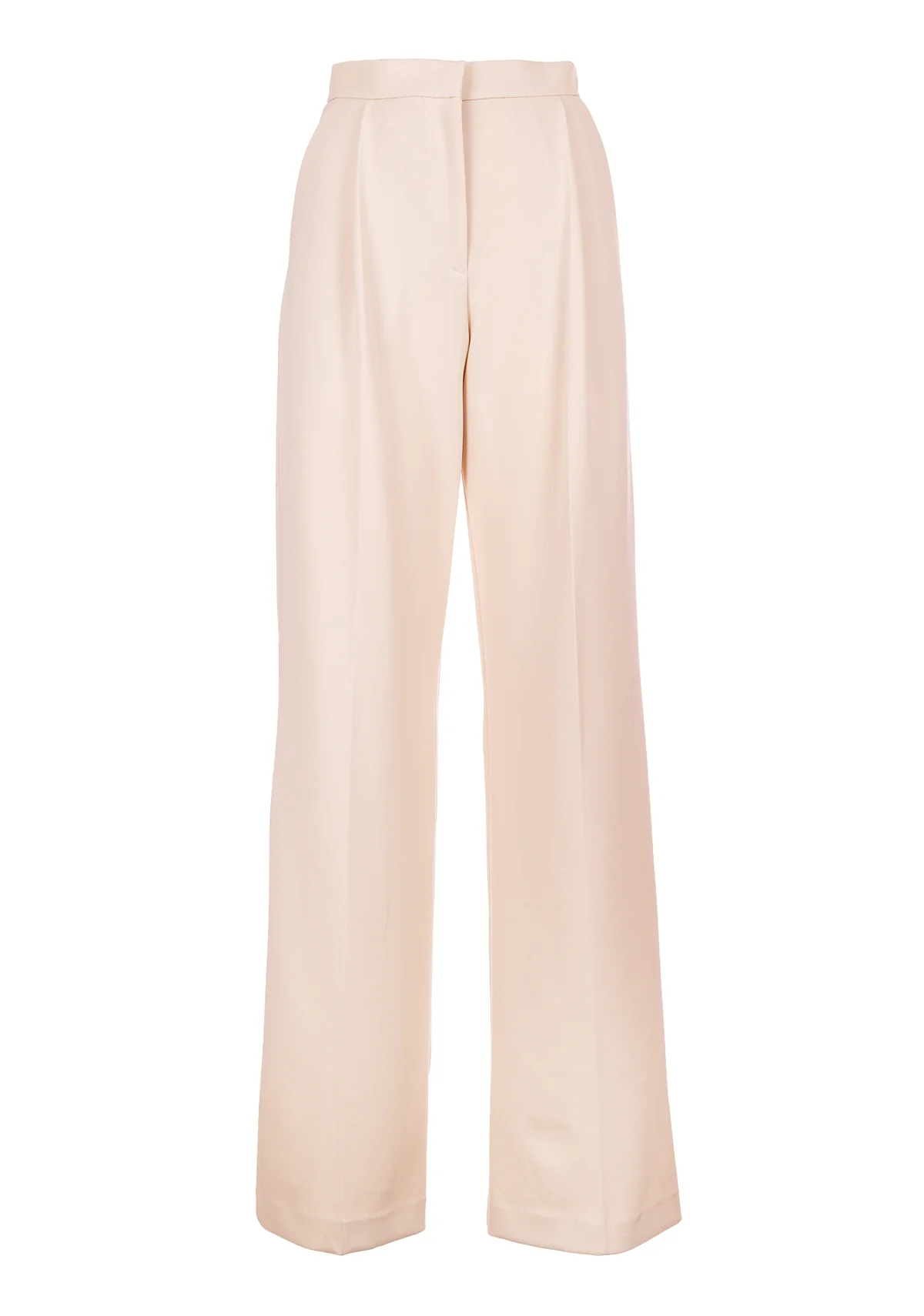 FRACOMINA pantalón ancho color crema  con pinzas - 2