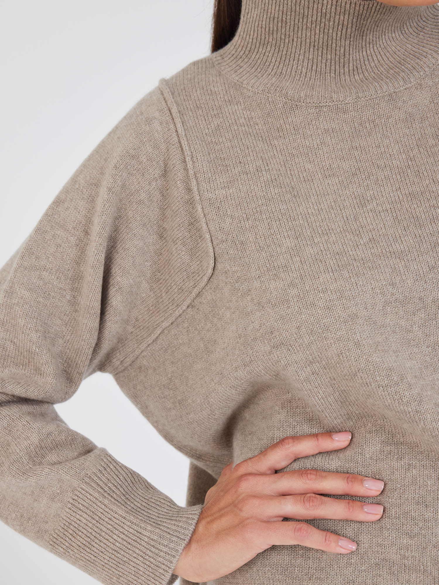 NOTSHY jersey cuello alto visón en cashemire - 3