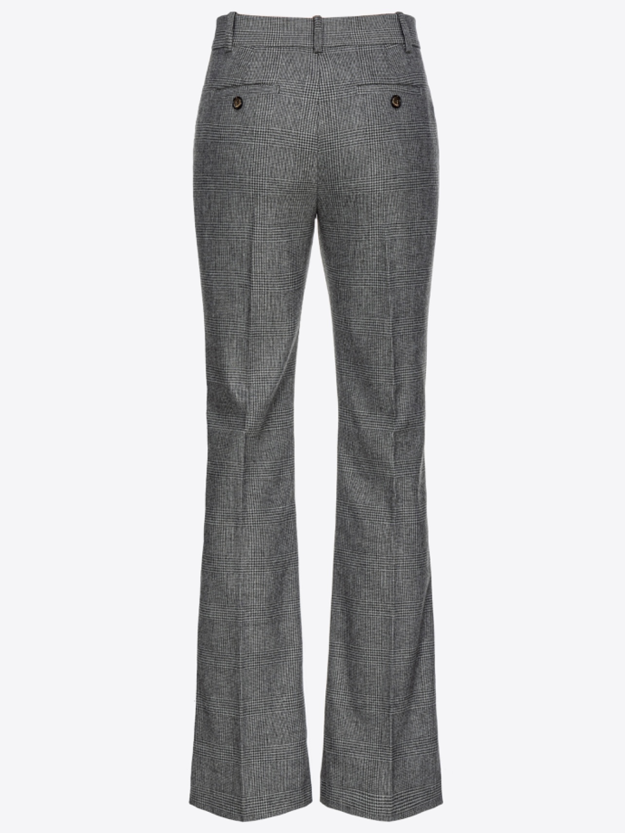 PINKO pantalón en cuadro de gales negro - 2