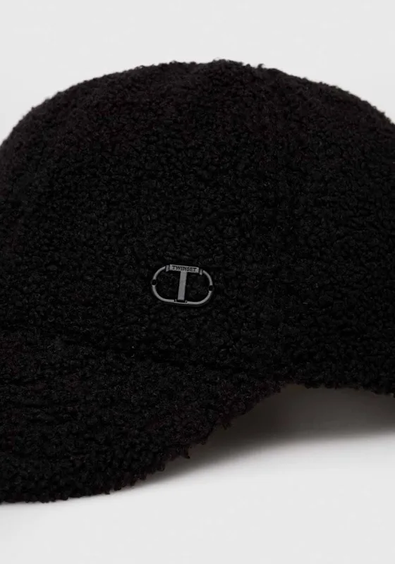TWINSET gorra en borreguillo color negro - 2