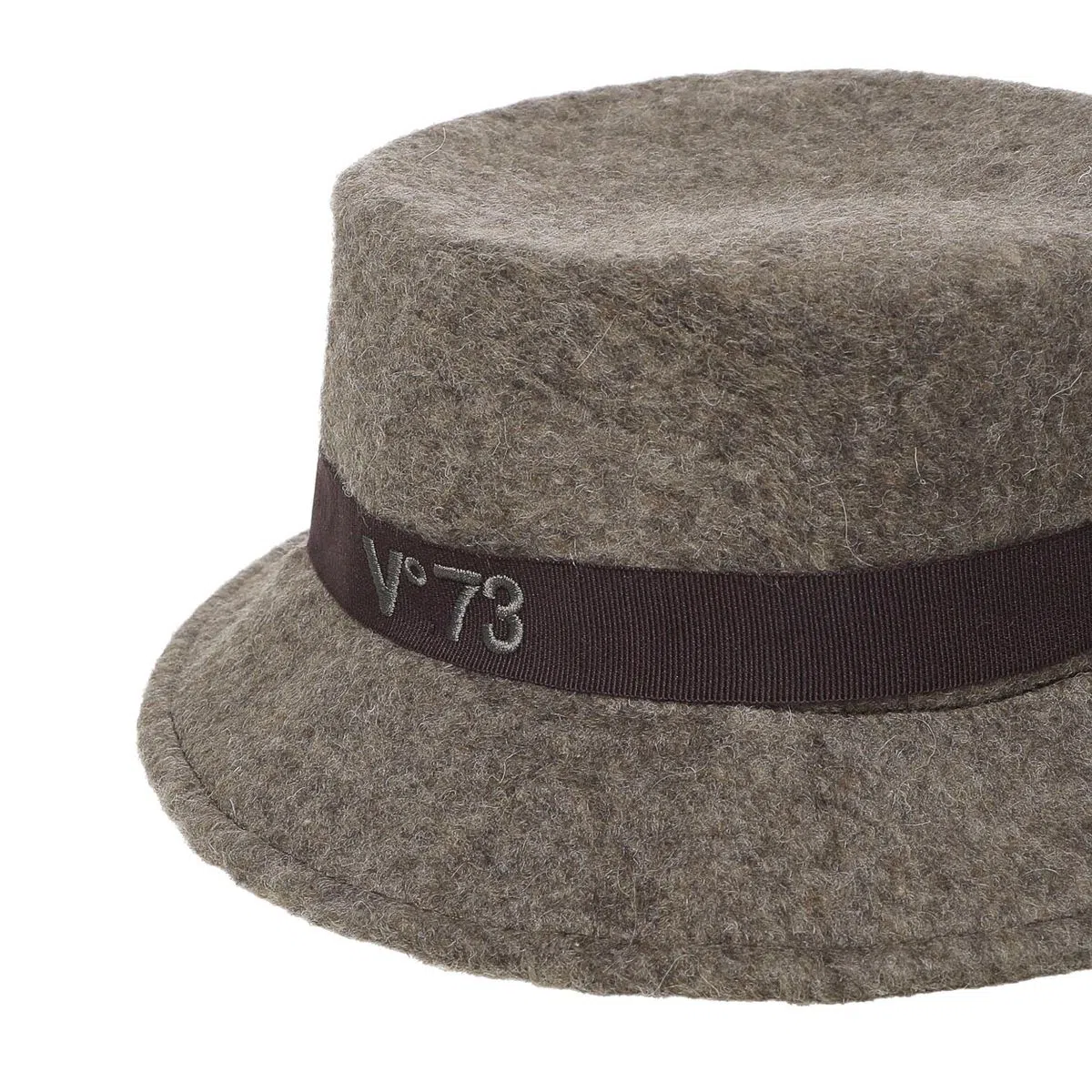 Vº73 sombrero en fieltro color taupe - 2