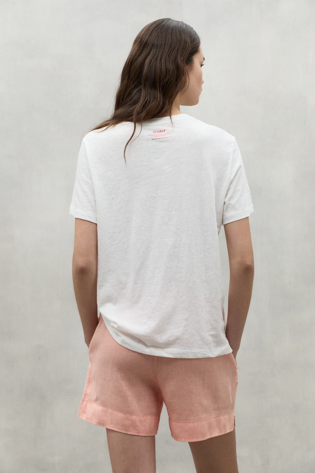 ECOALF camiseta manga corta color blanco con  lettering - 2