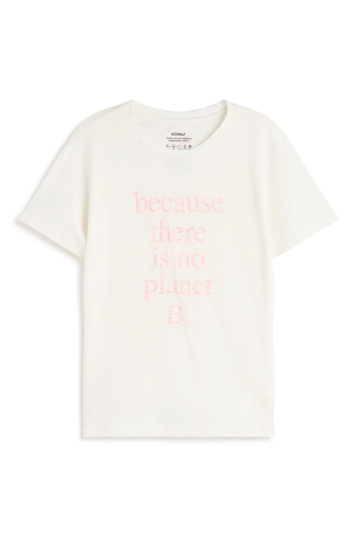 ECOALF camiseta manga corta color blanco con  lettering - 3