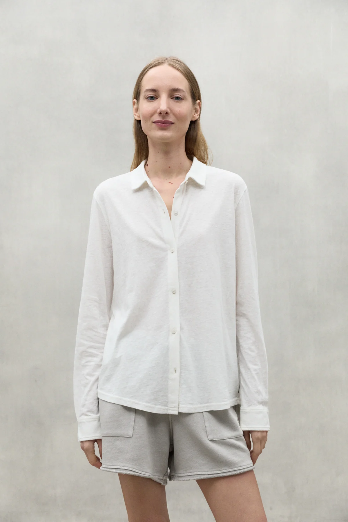 ECOALF camisa en algodón colo blanco