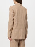 TWINSET blazer en lino camel con raya - 2