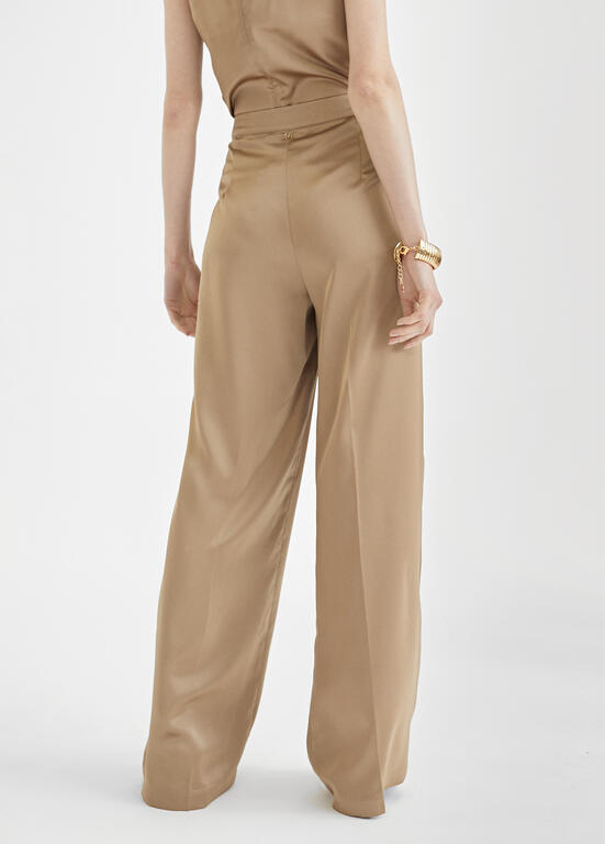 LOLA CASADEMUNT BY MAITE pantalón satinado beig - 3