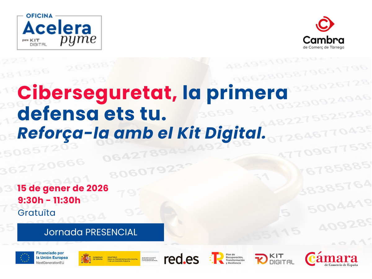 Ciberseguridad, la primera defensa eres tú. Refuérzala con el Kit Digital.
