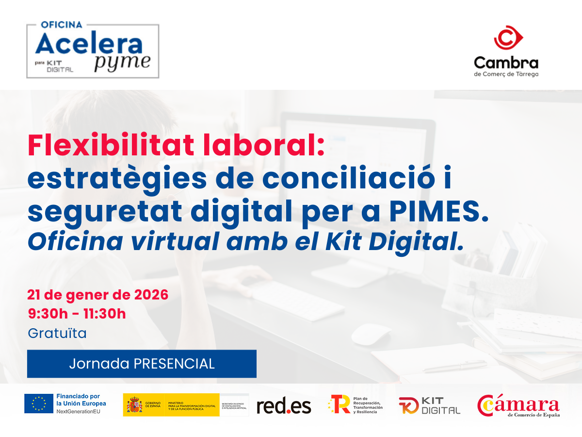 Flexibilidad laboral: estrategias de conciliación y seguridad digital para PYMES. Oficina virtual con el Kit Digital
