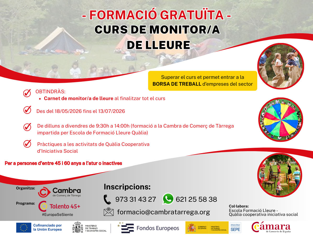 Curs de monitor/a de lleure