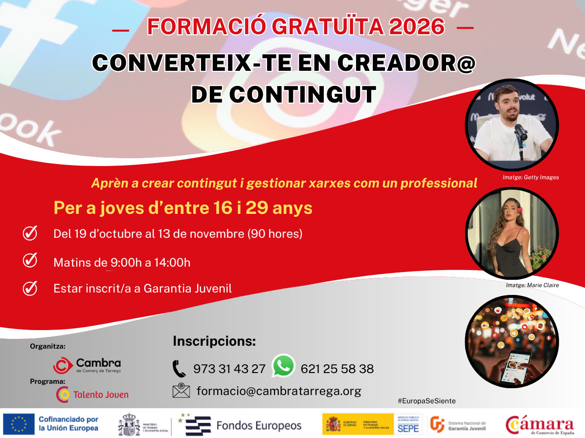 Converteix-te en creador/a de contingut