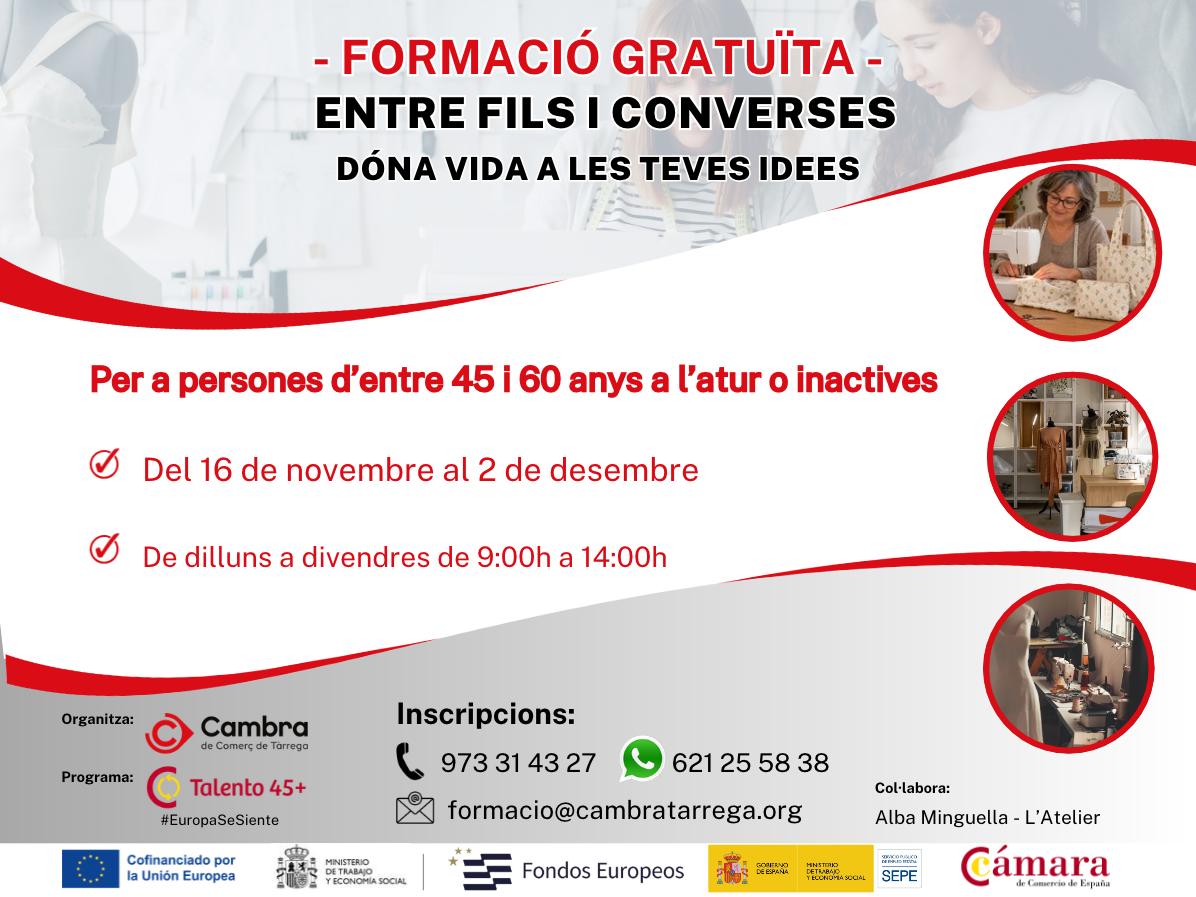 Entre fils i converses. Dóna vida a les teves idees.