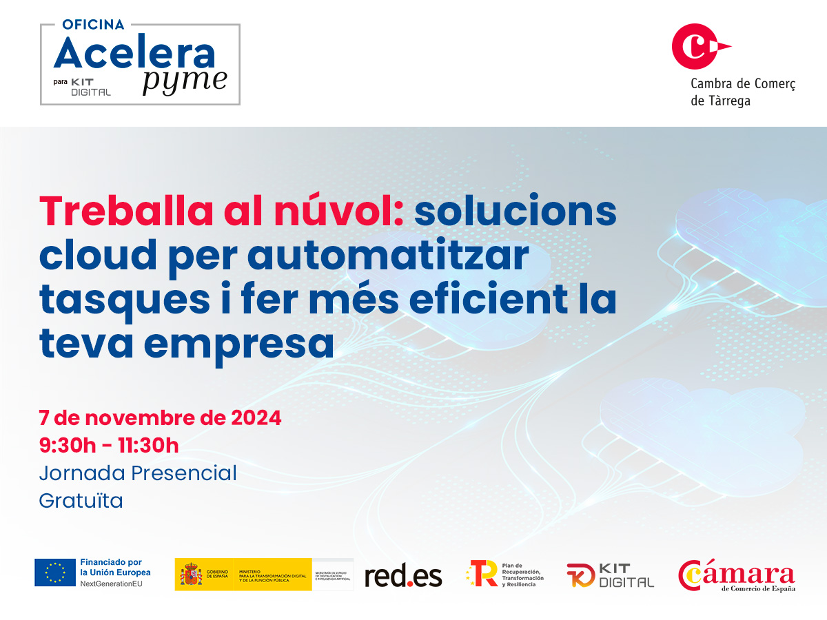 Trabaja en la nube: soluciones cloud para automatizar tareas y hacer más eficiente tu empresa