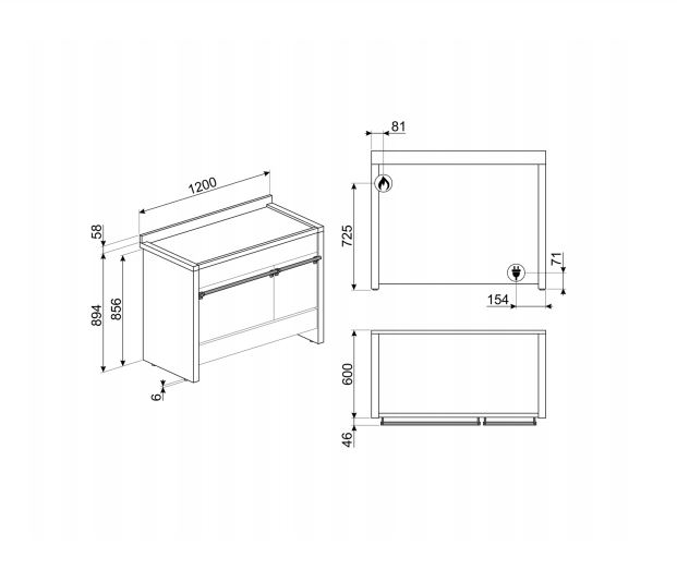 SMEG A4-81 COCINA INOX GAS 120X60CM 6 FUEGOS A CLASICA Termoventilado - 3