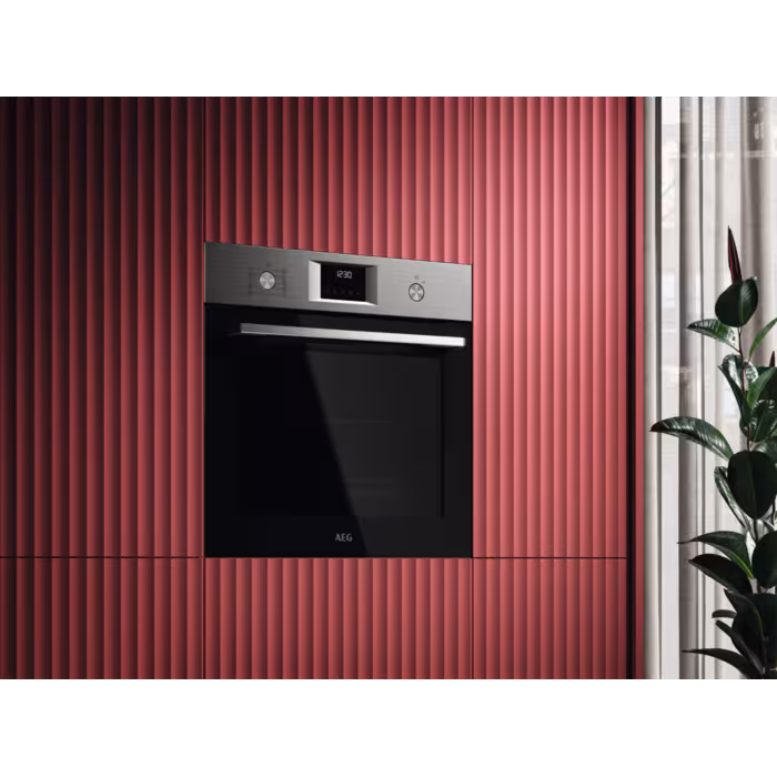 AEG OU5PB40SM HORNO PIROLITICO CRISTAL NEGRO INOX ABATIBLE A++ SurroundCook STOCK - 3