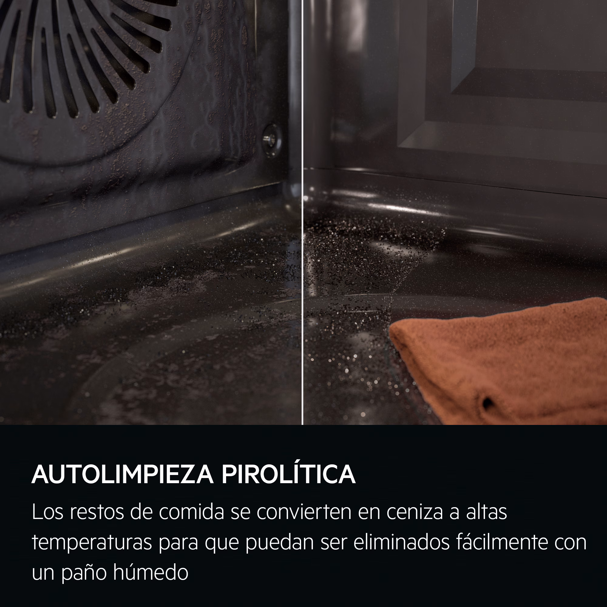 AEG OU5PB40SM HORNO PIROLITICO CRISTAL NEGRO INOX ABATIBLE A++ SurroundCook STOCK - 5