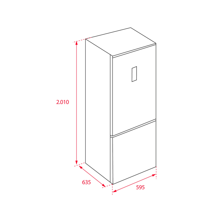 TEKA NFL 430 S COMBI BLANCO NO FROST 201X59.5CM E TOTAL Display electrónico - 7