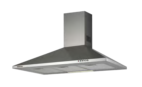 EDESA ECB-9411 X CAMPANA INOX 90CM 420M3/H C Mandos mecanicos