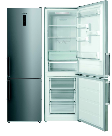 EDESA EFC-1832 NF EX/A COMBI INOX NO FROST 188X59.5CM E lluminación LED