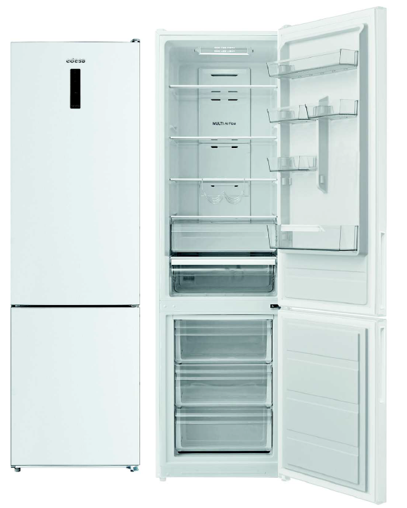 EDESA EFC-2032 NF WH/A COMBI BLANCO NO FROST 201X59.5CM E lluminación LED