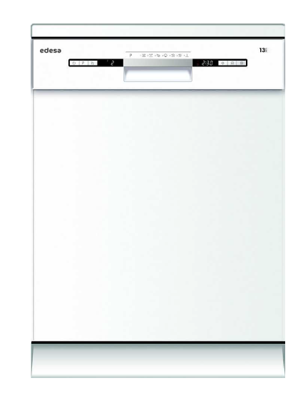 EDESA EDW-6230 WH LAVAVAJILLAS BLANCO 60CM 13 SERVICIOS 49dB E Express 90