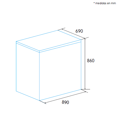 EDESA EZH-2014 CONGELADOR HORIZONTAL DEFROST 89X86CM F Cerradura incluida - 2