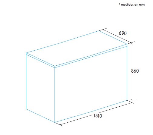 EDESA EZH-4111 CONGELADOR HORIZONTAL DEFROST 151X86CM F Termostato ajustable - 2