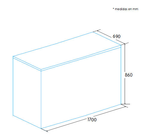 EDESA EZH-5011 CONGELADOR HORIZONTAL DEFROST 170X86CM F Termostato ajustable - 2