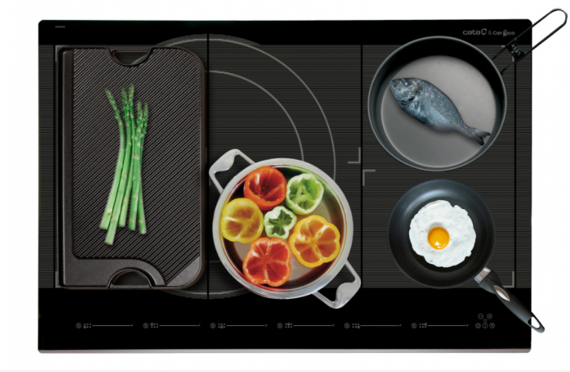 CATA GIGA 750 BK INDUCCION CAN ROCA 77CM 6 ZONAS MAX 40CM Quick-Fix System - 2
