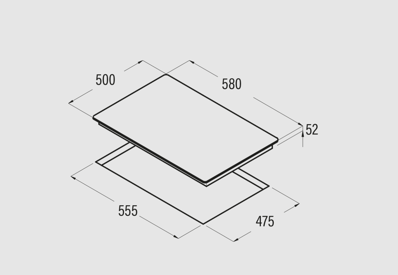 CATA GIB 6021 X PLACA INOX GAS BUTANO 60CM 3 Fuegos - 2