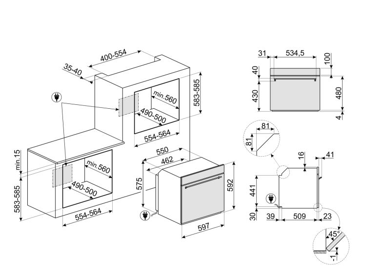 SMEG SF6301TVX HORNO MULTIFUNCION INOX A+ CLASICA Very Clean - 2