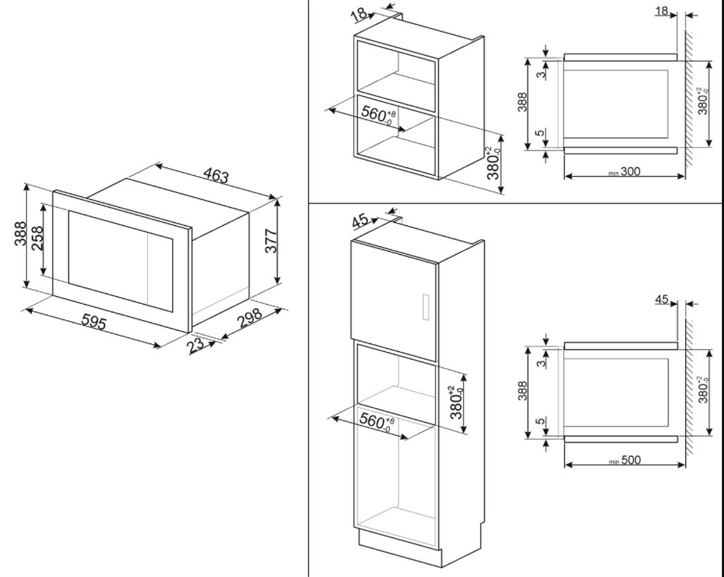 SMEG FMI017X MICROONDAS INOX CRISTAL GRILL 17L UNIVERSAL Modo seguridad - 3