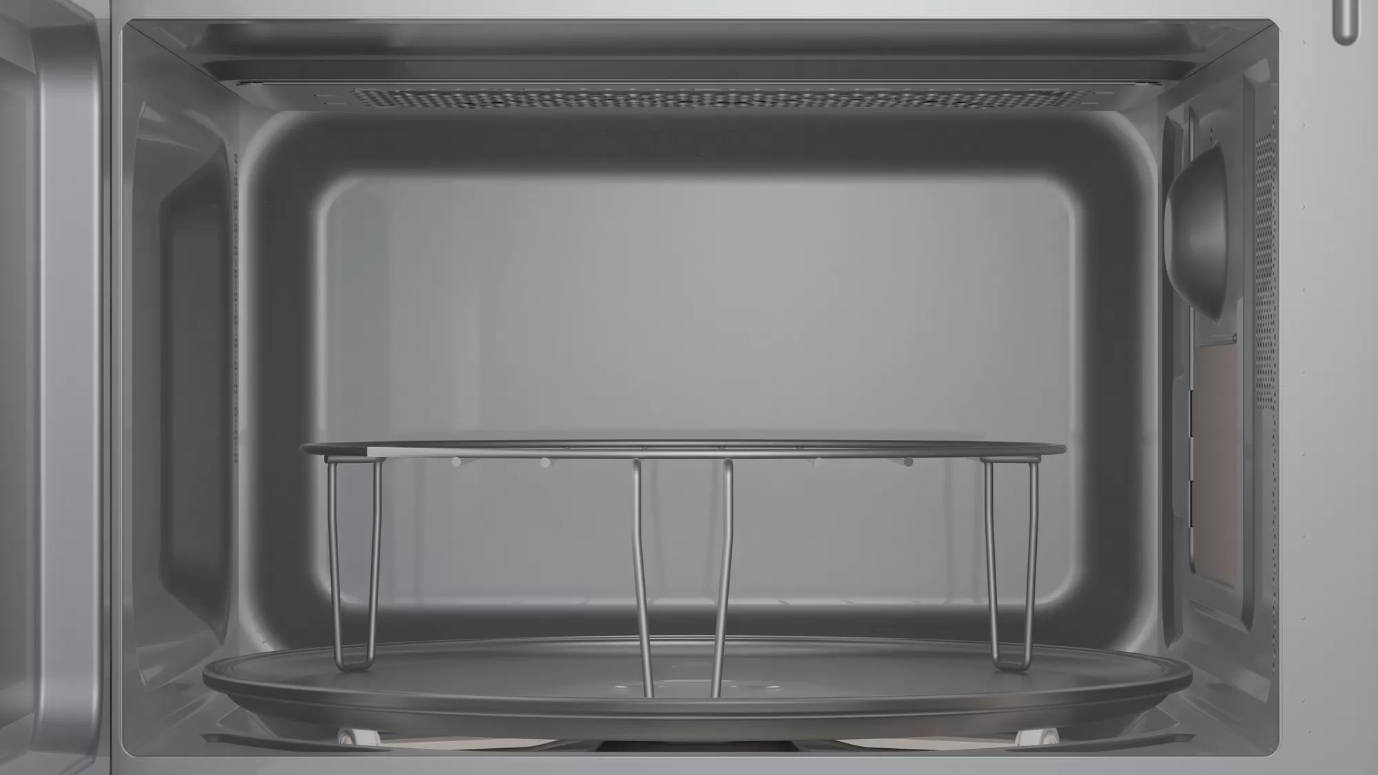 Microondas grill de 20L blanco con marco de acero inoxidable Balay 3CG6142B3