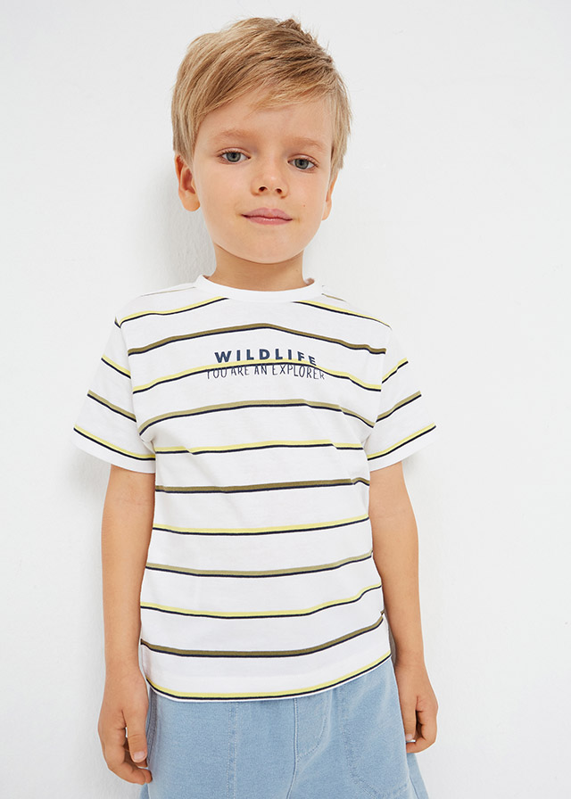MAYORAL Set camisetas m/c liso raya niño