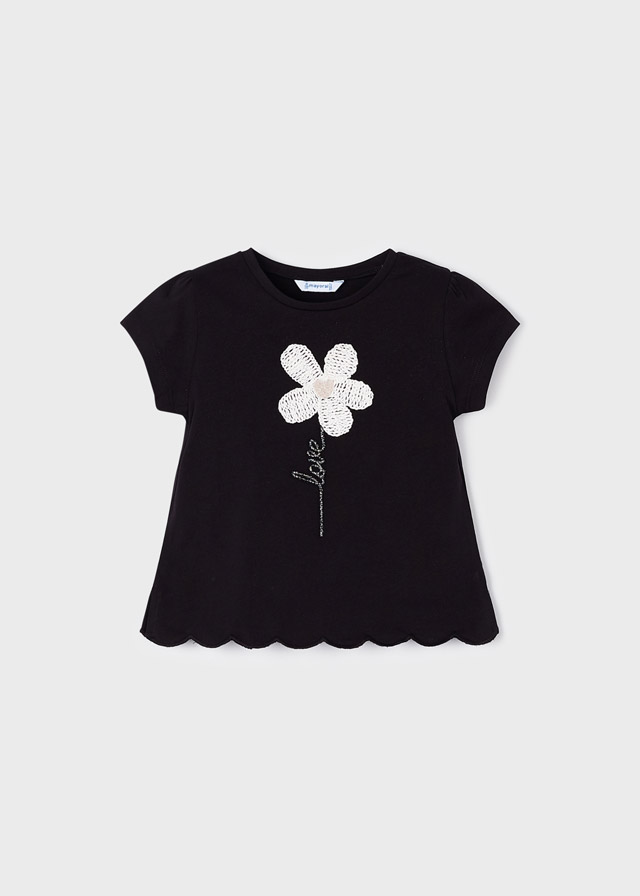 MAYORAL Camiseta m/c flor niña
