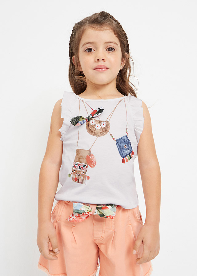 MAYORAL Camiseta tirantes bolsitos niña